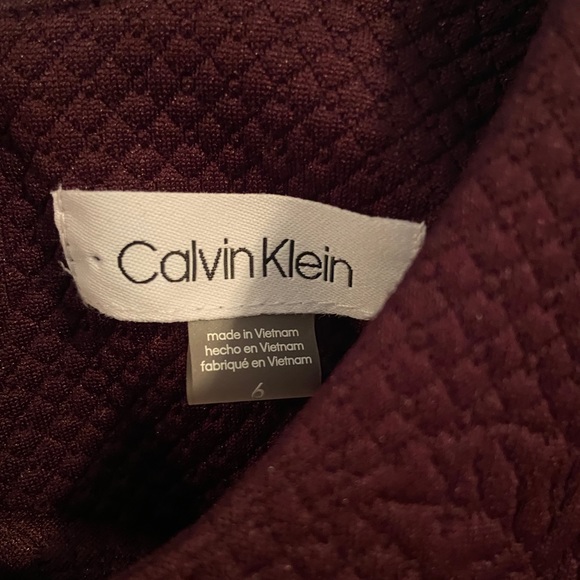 Calvin Klein Maroon Dress - Picture 2 of 3